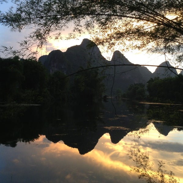 Photo taken at Yangshuo Mountain Retreat by Marjon v. on 7/25/2013
