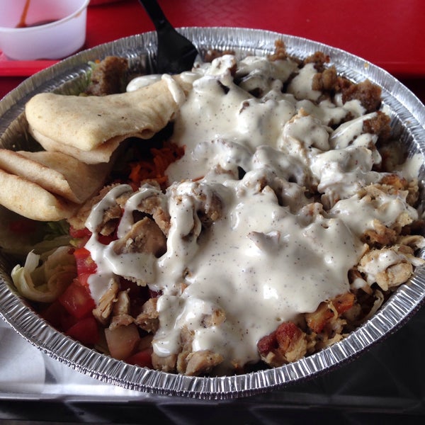 Photo taken at The Halal Guys by Ian P. on 4/7/2016