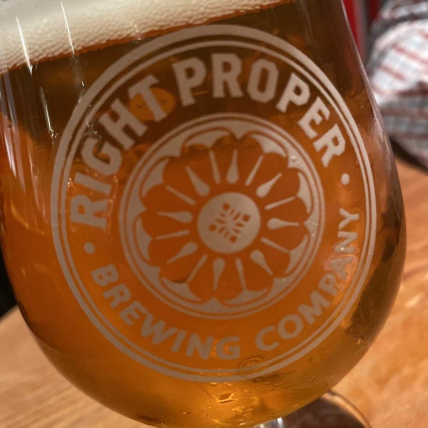 Photo taken at Right Proper Brewing Company by Kristin C. on 12/19/2021