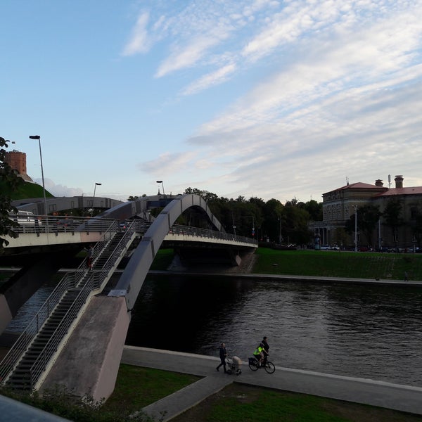 Foto diambil di Mindaugo tiltas | Mindaugas&#39; bridge oleh Tetiana K. pada 9/13/2017