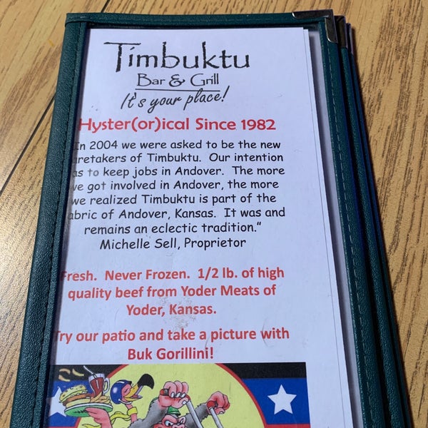 รูปภาพถ่ายที่ Timbuktu Bar &amp; Grill โดย Ruth D. เมื่อ 9/18/2019