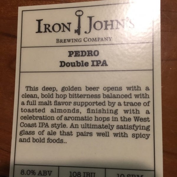 10/18/2016에 Chad T.님이 Iron John’s Brewing Company에서 찍은 사진
