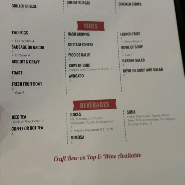two trees cafe menu