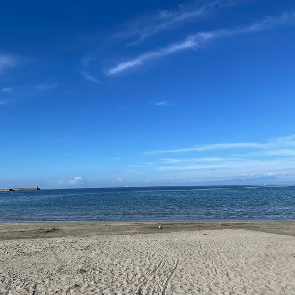 Photo taken at Zushi Beach by meiyun on 9/14/2023