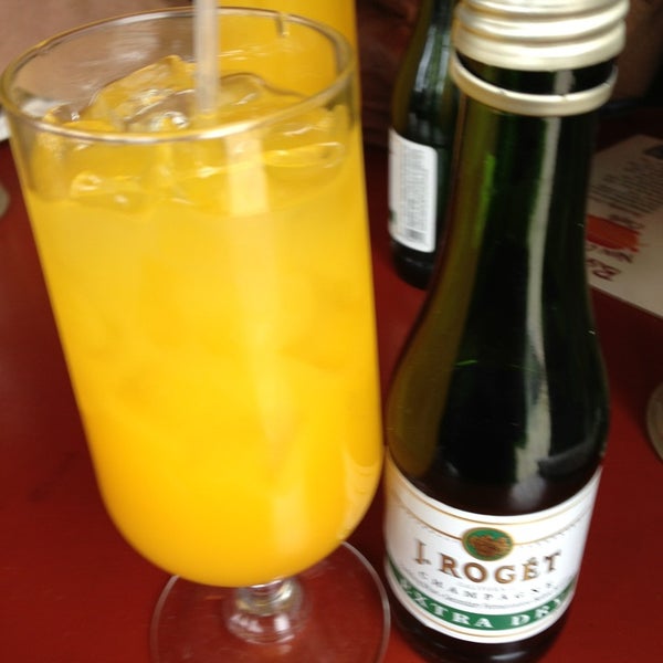 The owner Bardia is very personable, and brunch is great. They put a special touch on the mimosa by giving you your own individual champaign bottle.