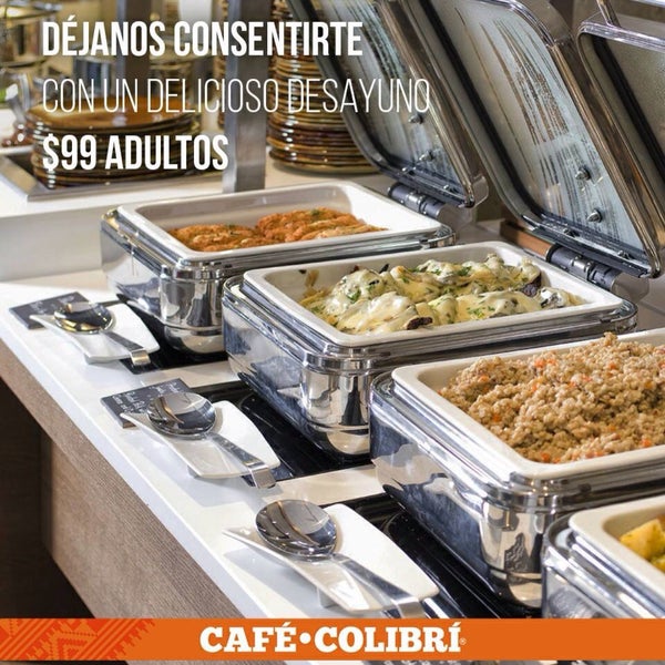 Domingo de desayuno bufet, adultos $99.00 y niños $55.00 te esperamos en avenida Reforma 2729-17 colonia La Paz.