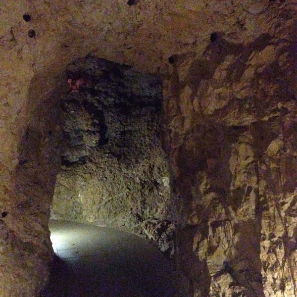 Photo taken at Szemlő-hegyi-barlang by Nadia V. on 1/11/2014