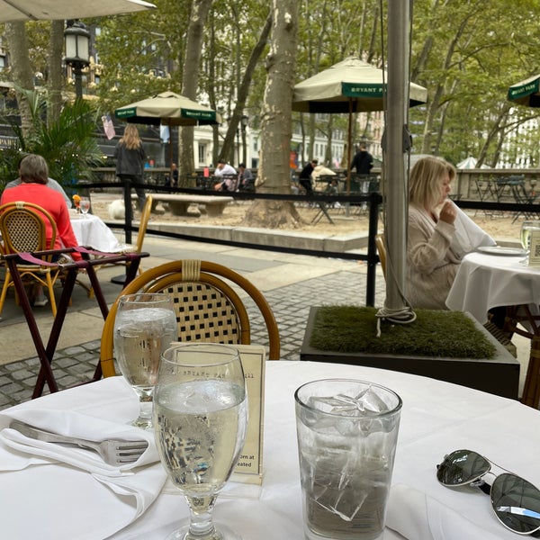 Photo taken at Bryant Park Grill by Ryan B. on 10/17/2021