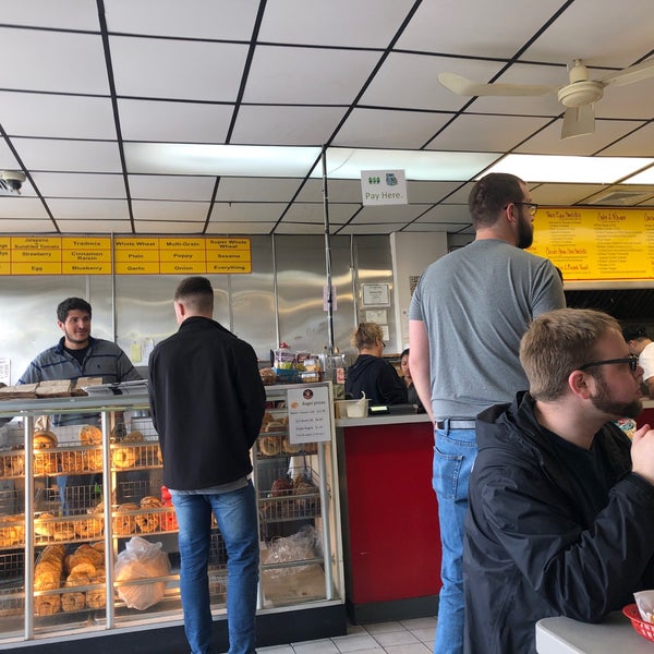 Photo taken at Hot Bagels &amp; More - Atlantic City by Jane L. on 4/13/2019