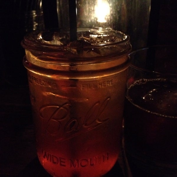 Cocktails in mason jars.