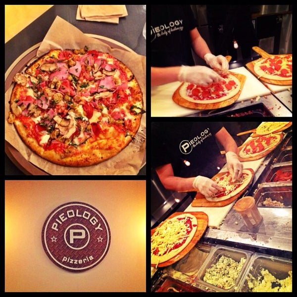 4/22/2013 tarihinde Carlos P.ziyaretçi tarafından Pieology Pizzeria'de çekilen fotoğraf
