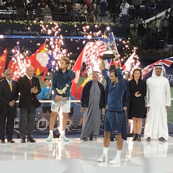 Foto tomada en Dubai Duty Free Dubai Tennis Championships  por Alanood N. el 3/2/2019