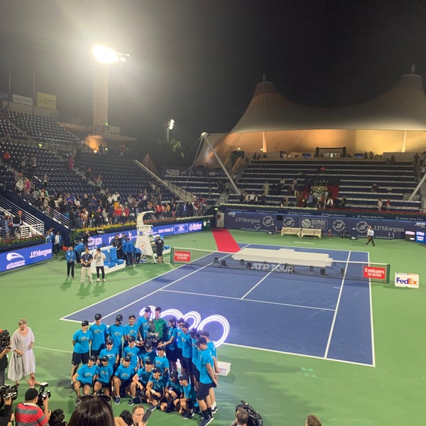 Снимок сделан в Dubai Duty Free Dubai Tennis Championships пользователем Abdulaziz 2/29/2020