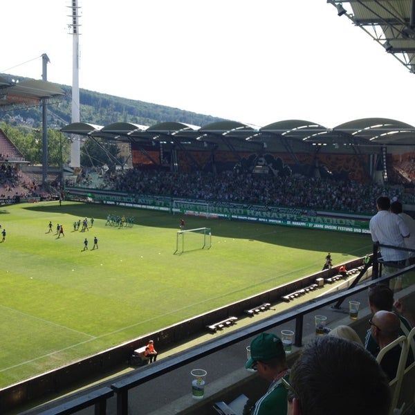 Photo taken at Gerhard Hanappi Stadium by Godwin S. on 7/6/2014