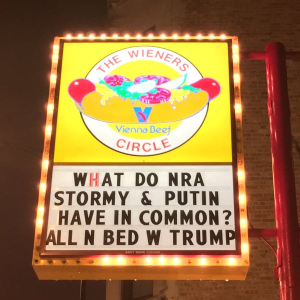 Photo taken at The Wiener&#39;s Circle by Geoff F. on 2/27/2018