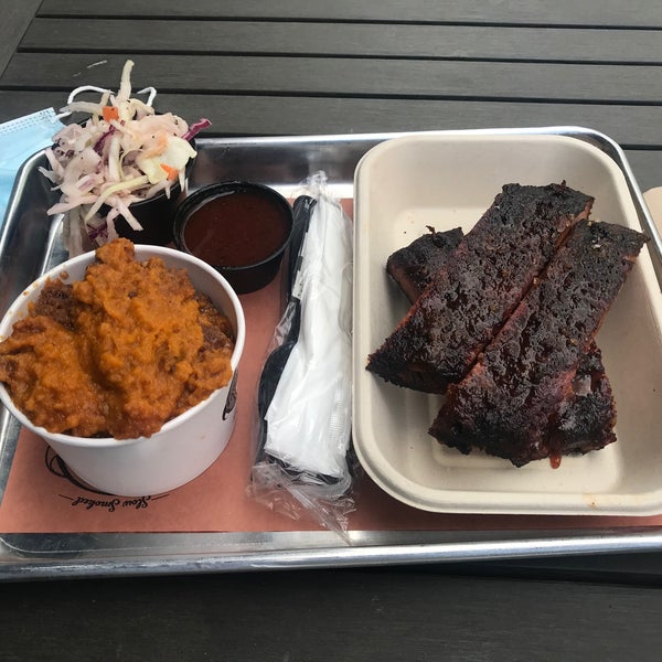 Photo taken at Mighty Quinn&#39;s BBQ by Patrick M. on 5/15/2021