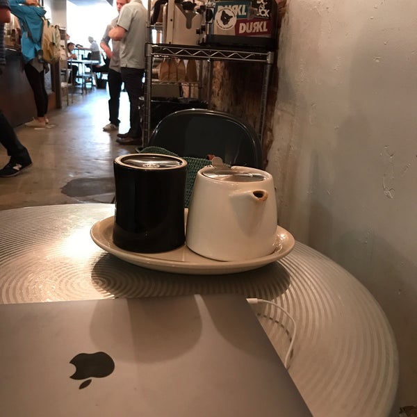 Great spot to work- organic tea and delicious coffee!