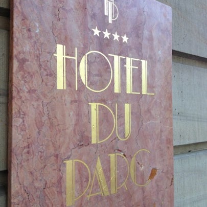 Photo taken at Hôtel Du Parc by Alain G. on 9/17/2012