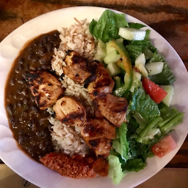 This place is a Mecca for live music in New England, but the food is SO underrated. Get the chicken kebab plate lunch special.