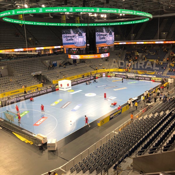 Photo taken at Rhein-Neckar Löwen in der SAP Arena by Andreas B. on 5/29/2019