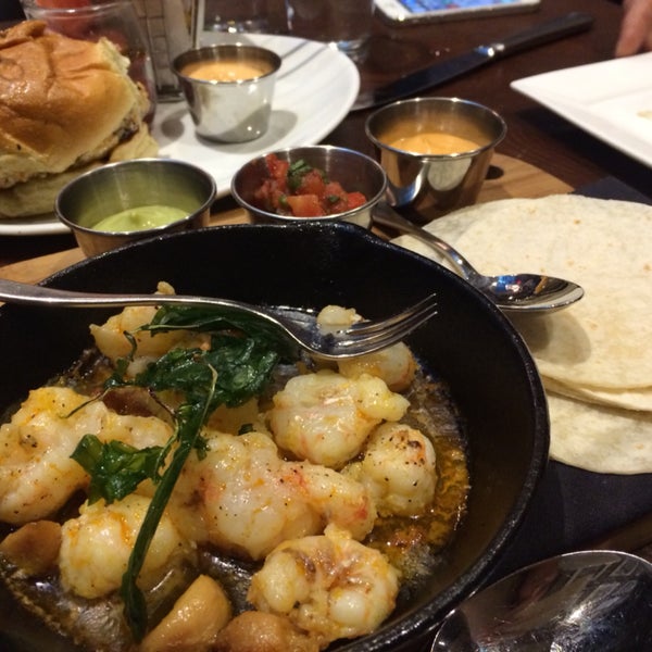 Shrimp tacos and lobster dumplings are really good.