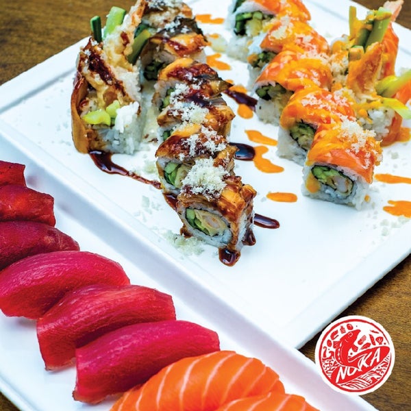 Looking for delicious #sushi, we get it for you @nokasushpokebowl burrito