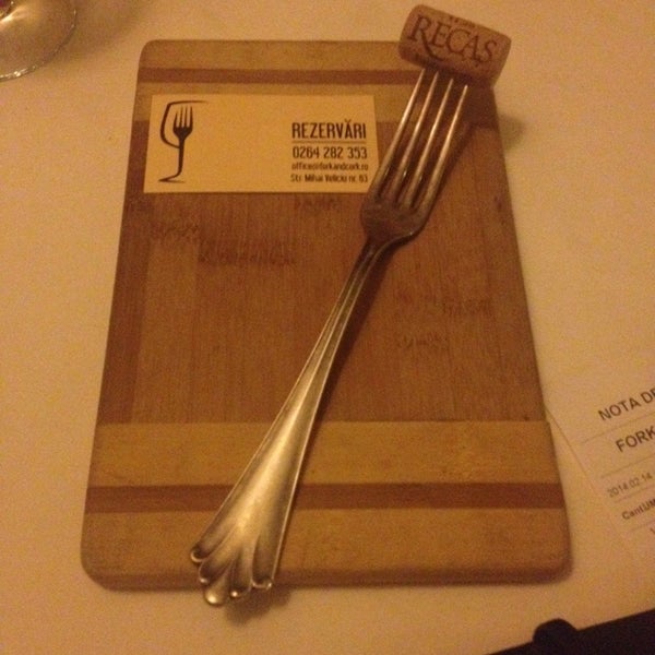 2/14/2014에 Vlad C.님이 Restaurant Fork &amp; Cork에서 찍은 사진
