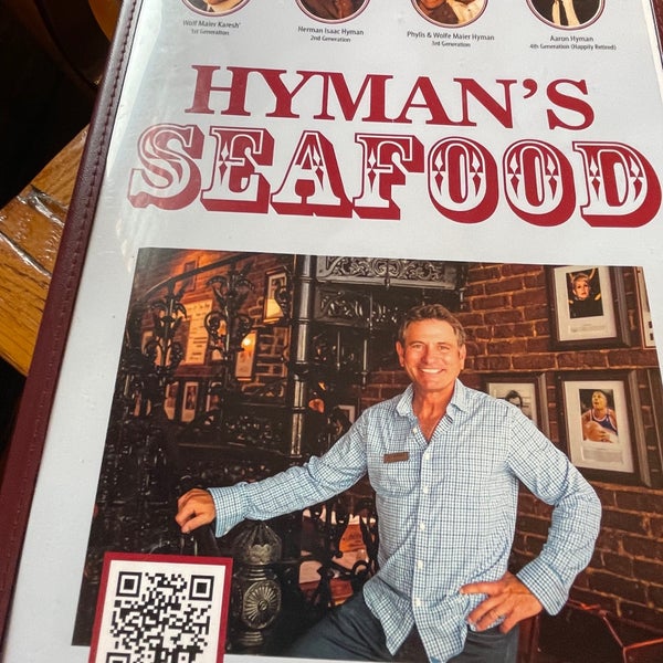 Photo taken at Hyman&#39;s Seafood by Valerie O. on 12/8/2021