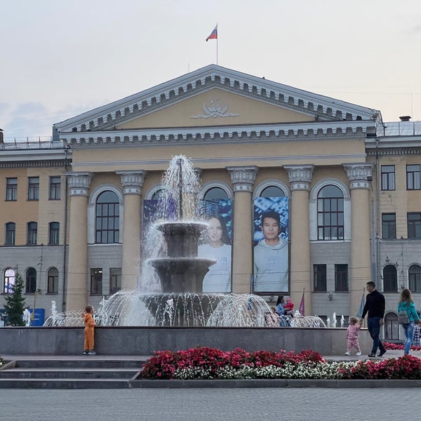 Photo taken at Новособорная площадь by Eugene . on 8/14/2021
