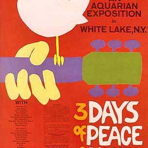 This Day In History: The WOODSTOCK MUSIC EVENT was 44 years ago today, when over 400 thousand music-lovers began converging on Max Yasgur's farm in upstate New York during one very rainy weekend.