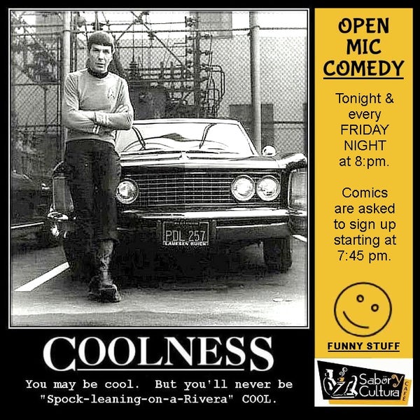 "Open Mic, Comedy" is COOL!