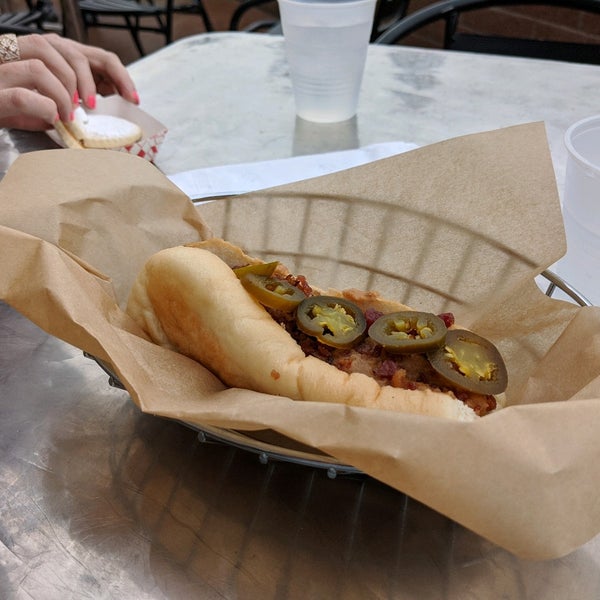 Photo taken at Simon&#39;s Hot Dogs by Eric S. on 2/21/2020