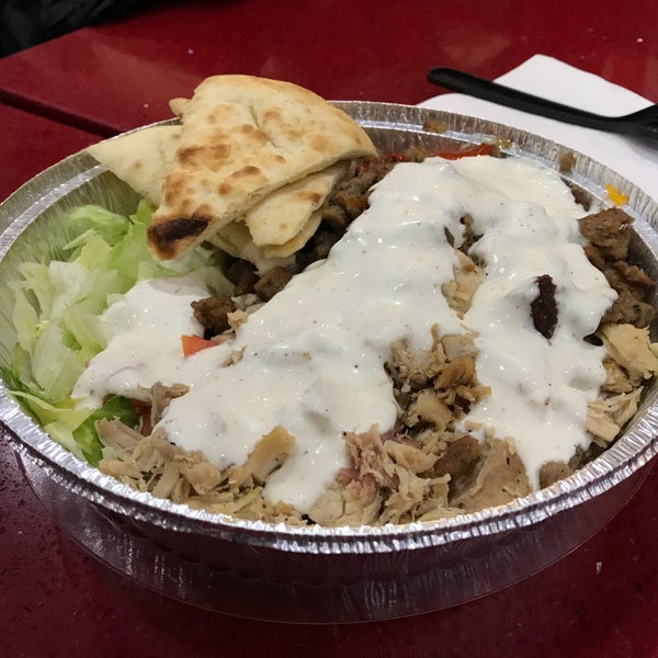 Photo taken at The Halal Guys by Mervin L. on 9/19/2018