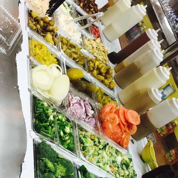 Best food in town always fresh always get the salad with chickan and FIVE Toppings for 5.99