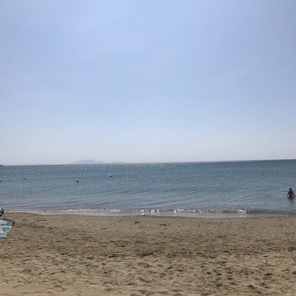 Photo taken at Moraitis Beach by Ioanna P. on 8/31/2018