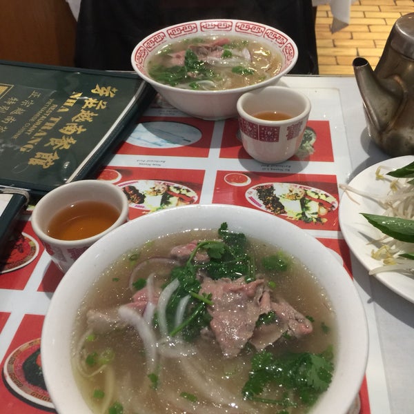 The pho is really great