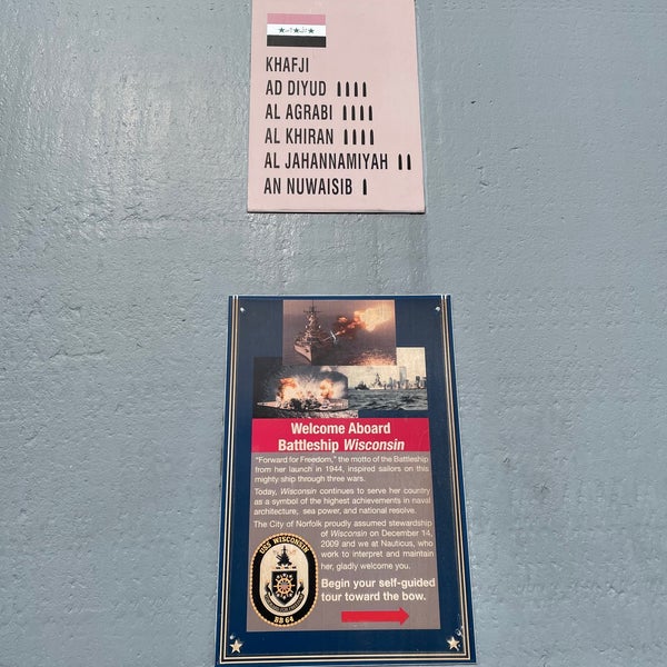 Photo taken at USS Wisconsin (BB-64) by Mansour on 3/13/2021