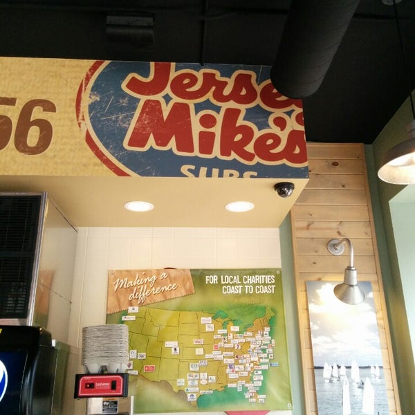 Photo taken at Jersey Mike&#39;s Subs by Joseph P. on 3/14/2014