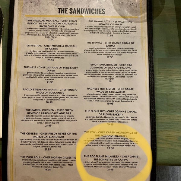 Parish Cafe & Bar Back Bay East 212 tips