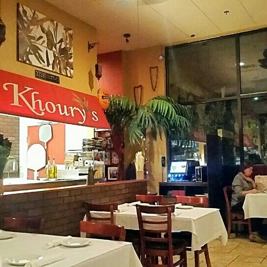 Photo taken at Khoury&#39;s Mediterranean Restaurant by A Devoted Yogi on 10/29/2015