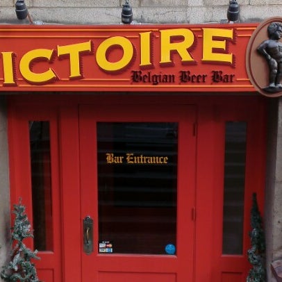 Photo taken at Victoire: A Belgian Beer Bar &amp; Bistro by Bradley B. on 1/12/2013