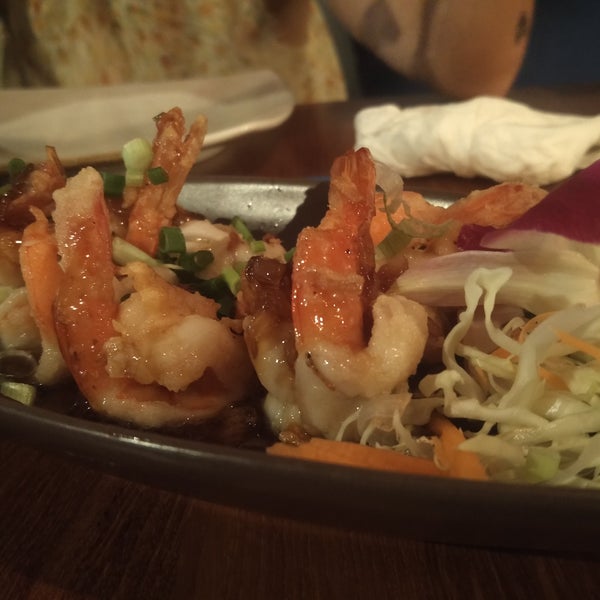 Great shrimps in tamarind sauce