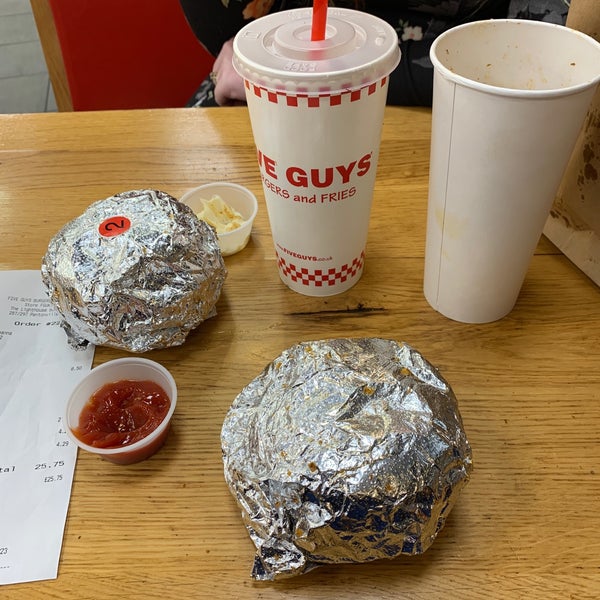 Photo taken at Five Guys by Adam M. on 1/19/2019