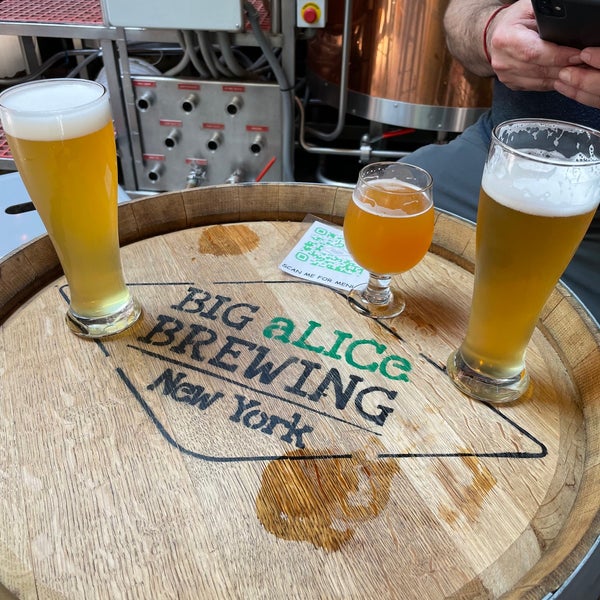 Photo taken at Big Alice Brewing by Andrea M. on 5/21/2022