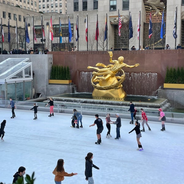 Photo taken at The Rink at Rockefeller Center by Andrea M. on 3/19/2022