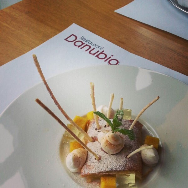 Photo taken at Restaurant DANUBIO by Milan T. on 7/14/2014