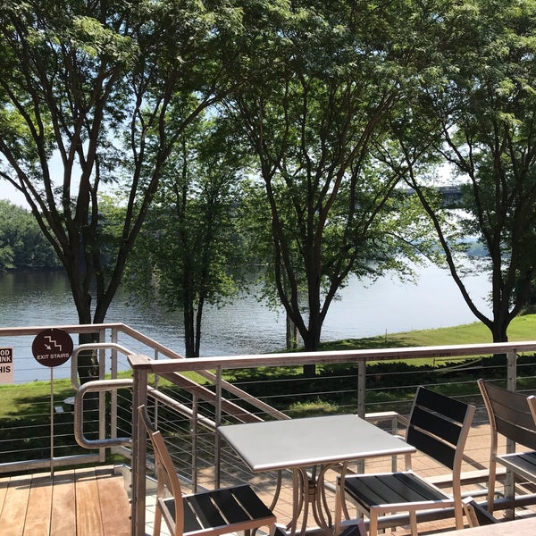 Photo taken at River: A Waterfront Restaurant &amp; Bar by Jon T. on 7/4/2019