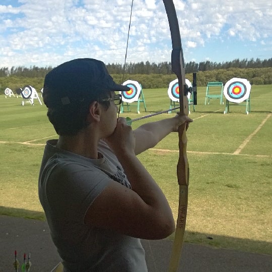 Photo taken at Sydney Olympic Park Archery Centre by Michael N. on 3/9/2014