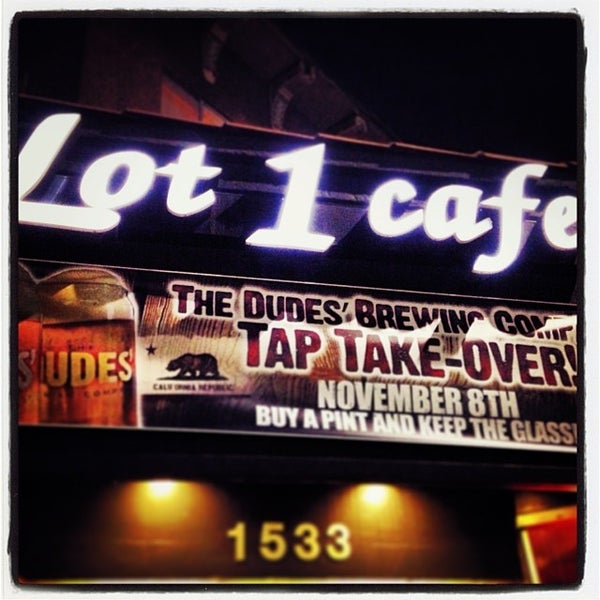 Photo taken at Lot 1 Cafe by The Dudes&#39; Brewing Co. on 11/9/2013