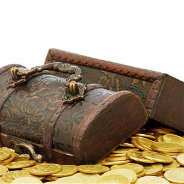 Сундук с деньгами картинка
